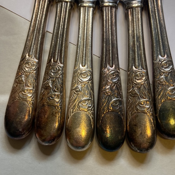 33 pieces Vintage flatware set Wallace plate silver inset - Picture 2 of 15